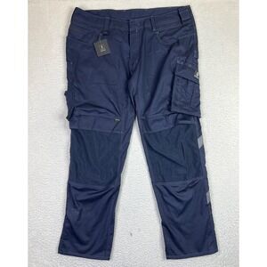 Mascot Workwear Pants Mens 42.5 Navy Cargo Mobile Phone Pocket Cordura Work